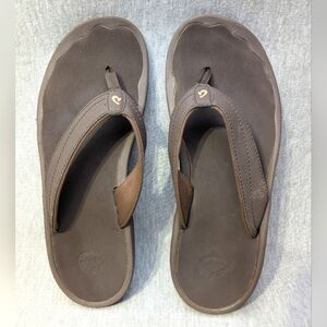 Olukai Ohana Sandals Flip Flops Women's 9 Brown Thong Style